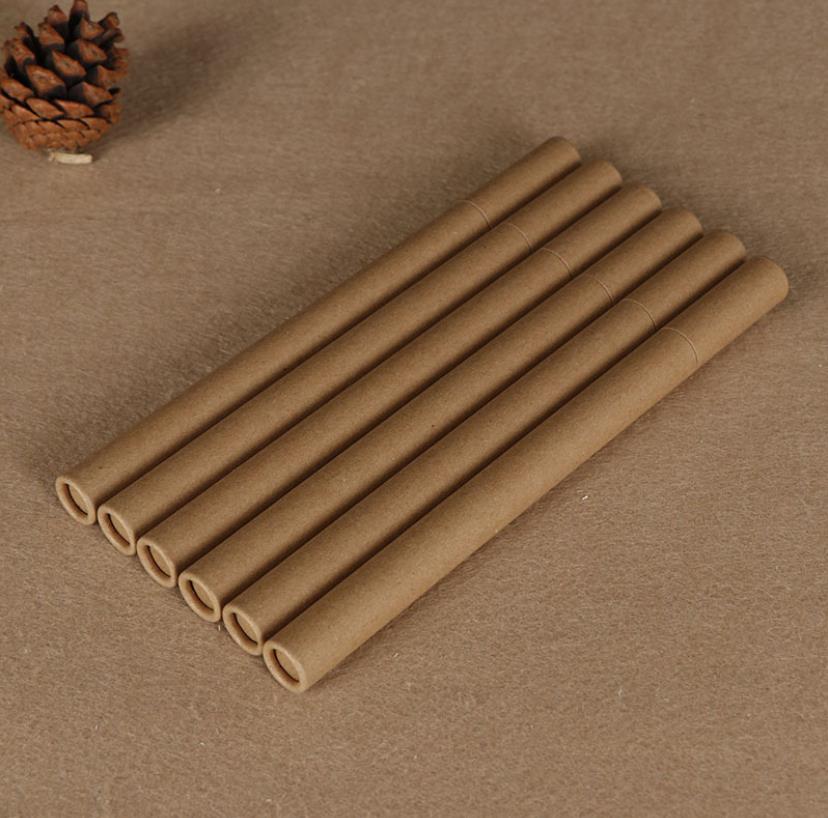 Packaging Boxes Kraft Paper Incense Tube Incense Barrel Small Storage Box for 10g 20g Joss Stick Convenient Carrying Papers perfume-tube ni268