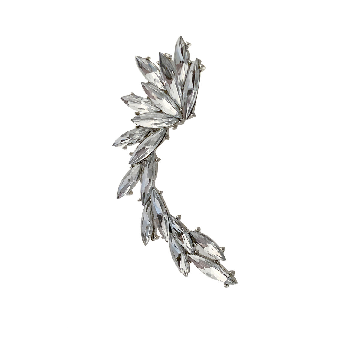 Female Adornment Sweet Cool Versatile Water Dia Oute Elf Ear Hanger Exaggerated Single Alloy Crowd Earrings
