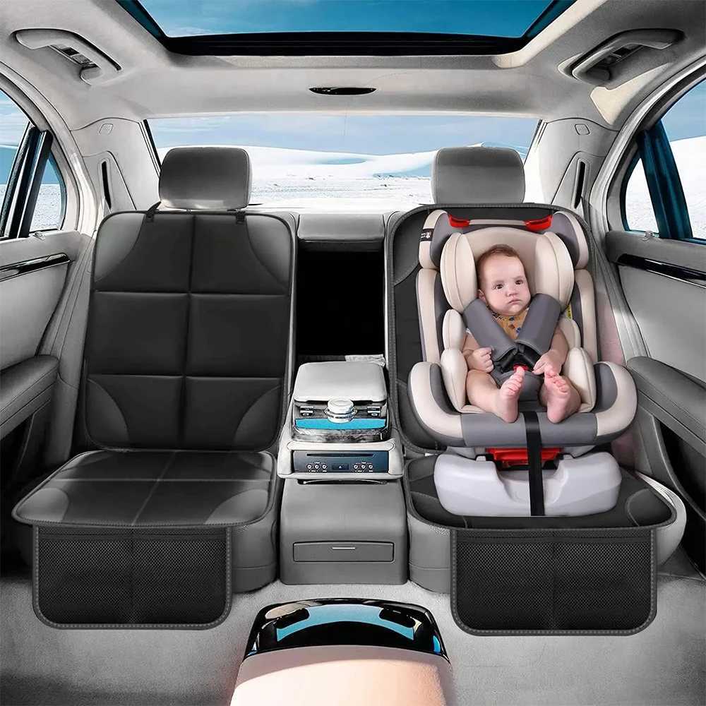 Dog Car Seat Covers Universal Car Seat Protector Cover for Baby Child Pets Anti-Scratch Waterproof Stain Protection Thick Padded with Storage Bags H25