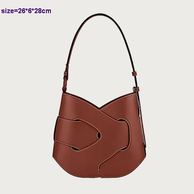 Genuine Leather Cyme Tote Messenger Bag Half Moon Smooth Shoulder Bag Tote Fashion Purse Textured Leather polenelies polen Bag