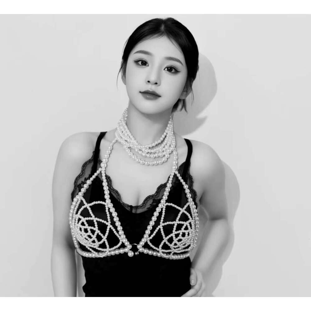 Jewelry Woman Totally Hand-Made Europe And The United States Cross-Border Rose Sexy Style Pearl Bra Bikini Body Chain