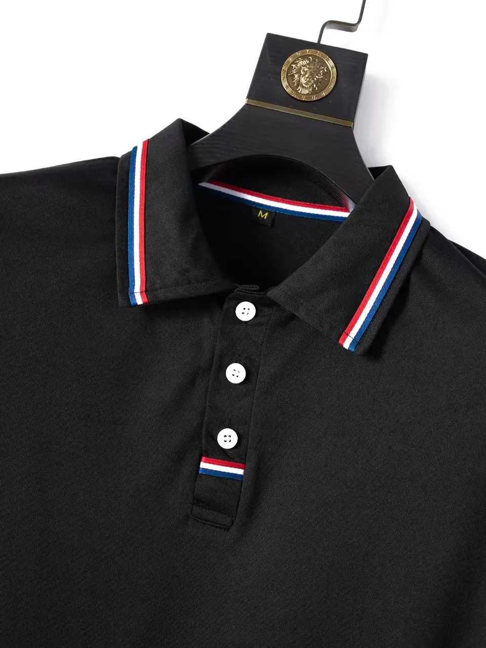 Summer best-selling mens polo shirts colorful stripes buttons mens T-shirts and casual and comfortable street mens clothing. X250213