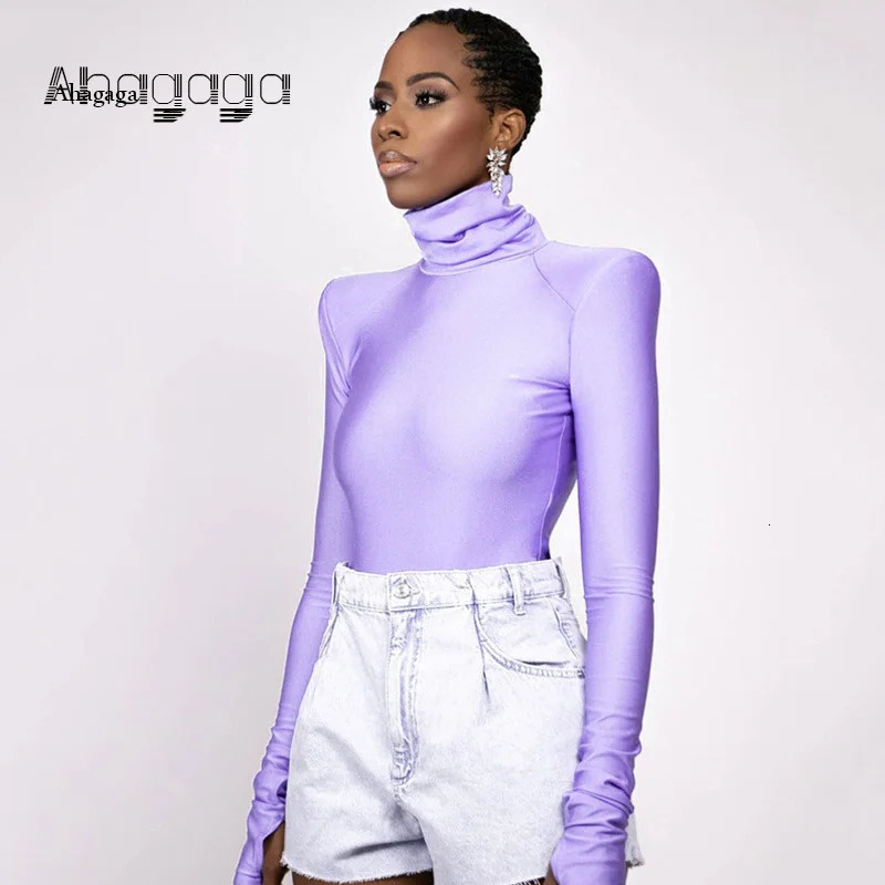 AHAgaga Loungewear Long Sleeve Fitness Rompers Women Jumpsuits Sexy Office Lady Fashion Bodysuit One Piece Female Overalls Tops 250211