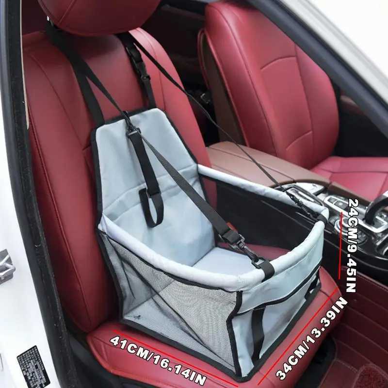 Dog Car Seat Covers Pet car cushion puppy carrier breathable dog carrier car seat travel carrier dog booster cage Oxford breathable folding soft washa