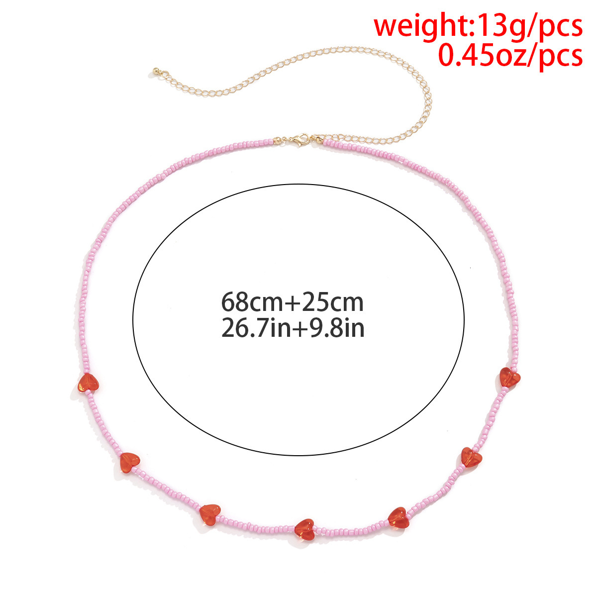 Ethnic Style Colorful Rice Beads Woven Sexy Tassel Woman Belt Body Simple Acrylic Love Waist Chain