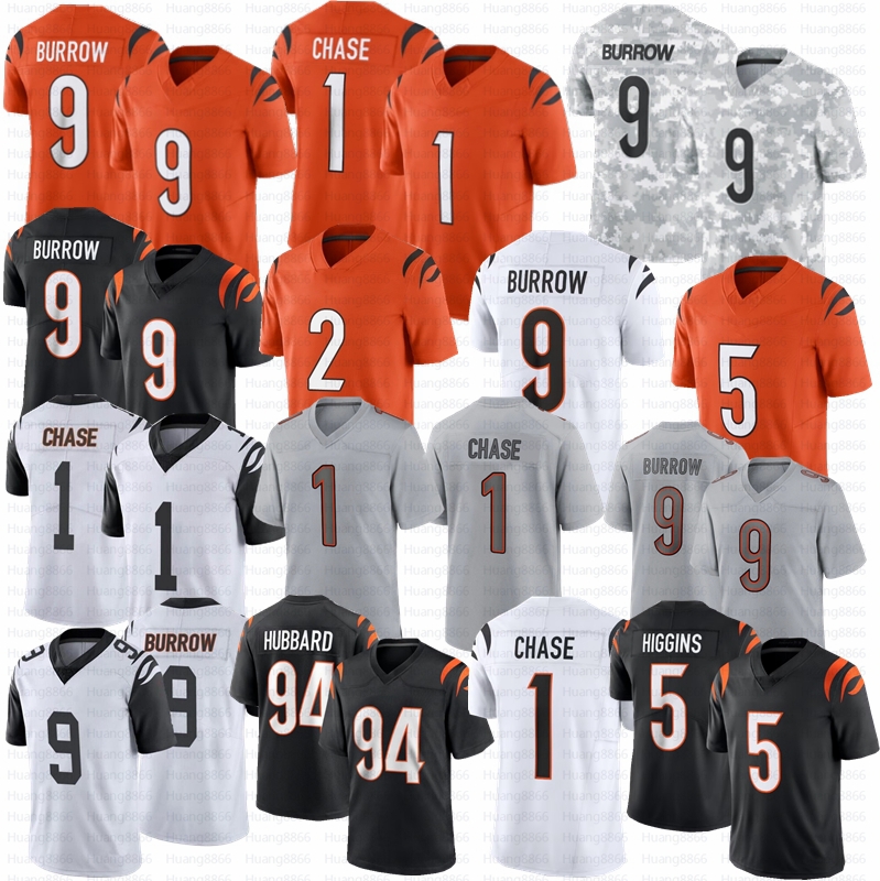 Jake Browning Joe Burrow JaMarr Chase Football Jersey Shemar Stewart Evan McPherson Tee Higgins Sam Hubbard Amarius Mims Taylor-Britt Trey Hendrickson Chad Johnson
