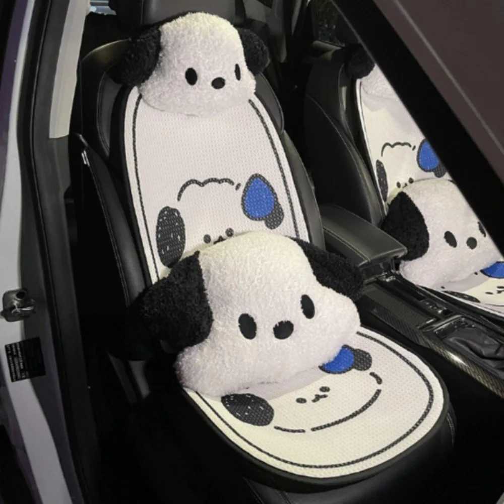 Dog Car Seat Covers Car headrest car neck cute cartoon dog car headrest car neck H250211