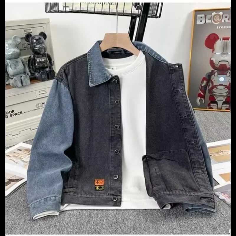 Mens Spring Clothing Denim Jacket Mens Spring and Autumn New Style Outerwear Slim Fit Handsome Jacket Casual X250213