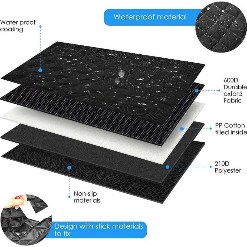 Dog Car Seat Covers Trunk Pet Mat Suitable for Tesla Model Y Dog Seat Cover Fabric Oxford Waterproof Mat Bed Internal Protection Accessories H250211