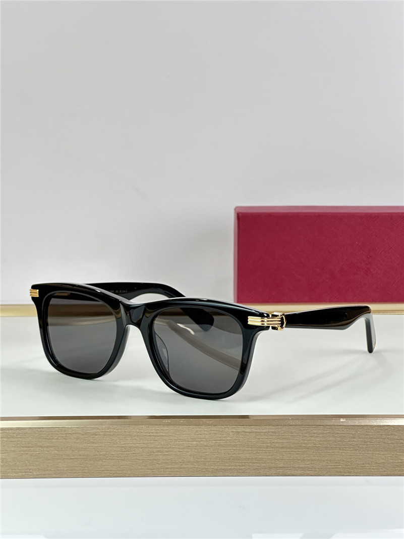 New fashion design acetate sunglasses 0396 classic square frame simple and popular style versatile outdoor uv400 protection glasses