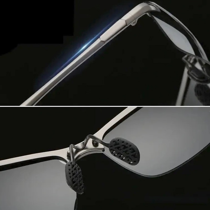 Men Photochromic Polarized Sunglasses Driving Fishing Chameleon Glasses Change Color Sun Glasses Day Night Vision UV400 Eyewear CB CAVALLO BIANCO