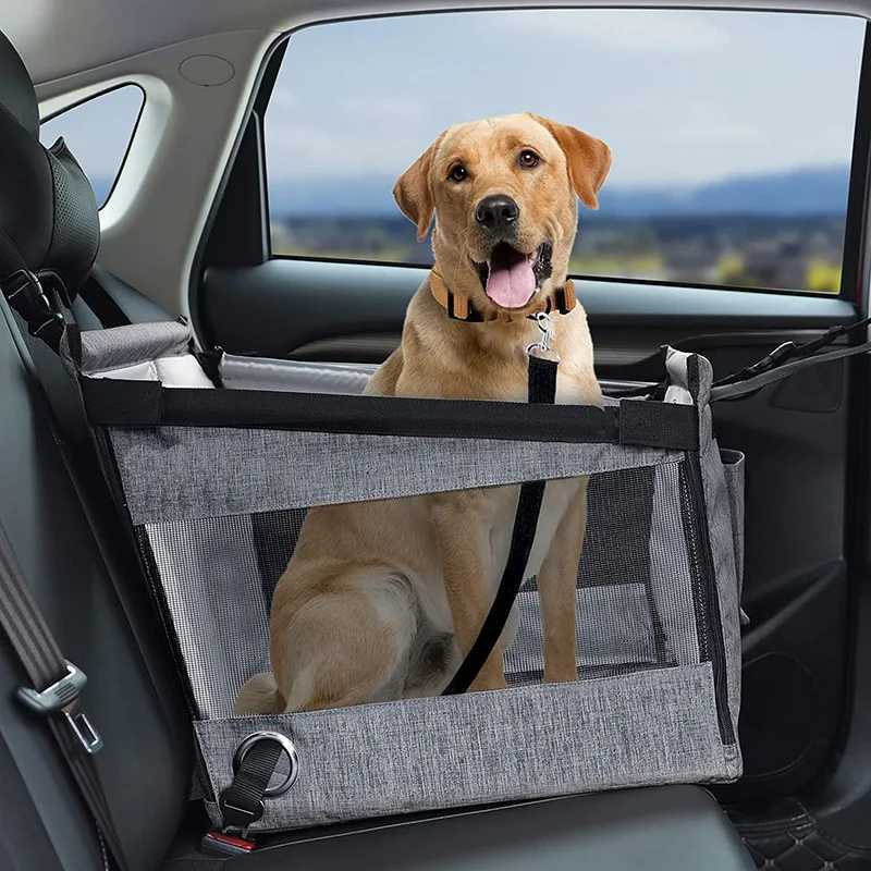 Dog Car Seat Covers Car Pet Seat Stable Carriers Dog Accessories Safe Portable Puppy Travel Baskets Mesh Protector Waterproof Outdoor Pet Supplies H25