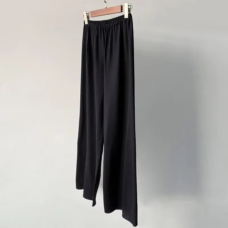 2025 Winter Warm High Density Merino Wool Air Wide Leg Pants For Women