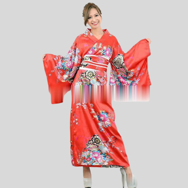 Japanese traditional women's dress yukata anime performance photo cosplay suit kimono stage performance costume
