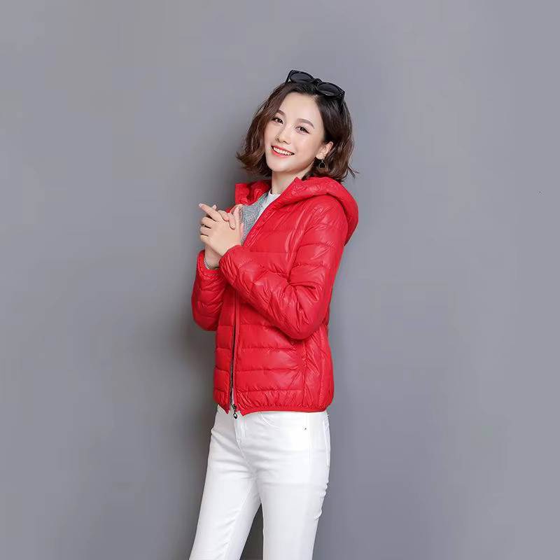 Lightweight Natural Down Jacket for Women Hooded Coat Puffer Jackets Female Winter 2024 Trend Korean Style Ultra Light Coats Hit ddmymarket