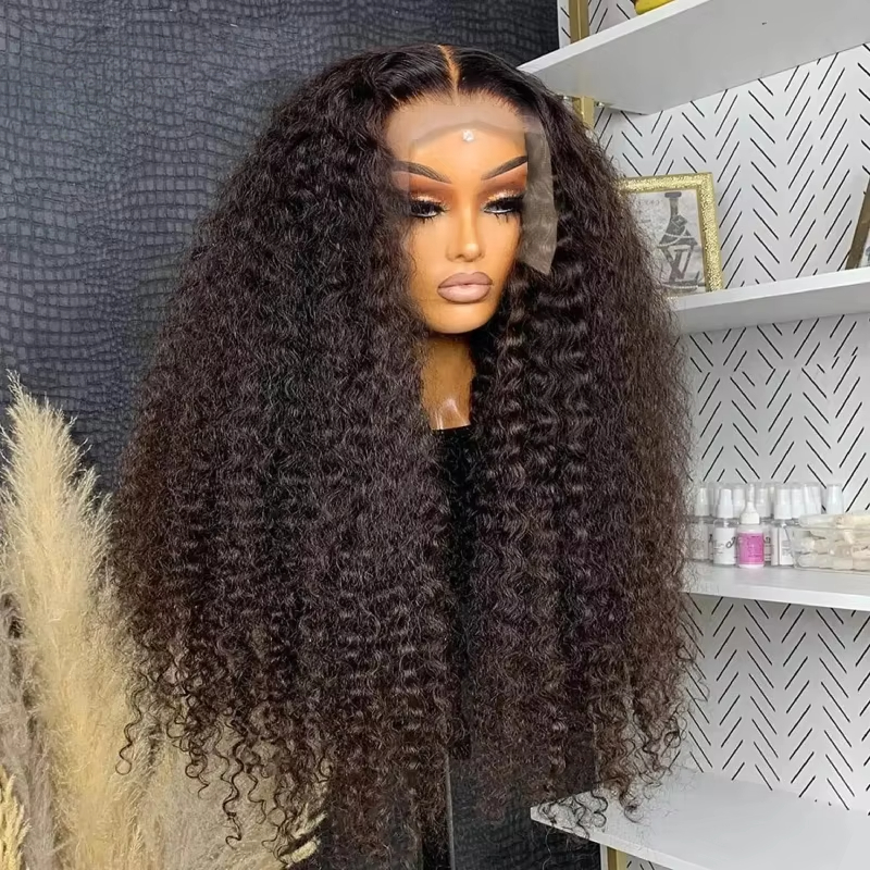 30 38 Inch Curly Human Hair Wig Black 360 Hd Lace Frontal Wig Brazilian 13x4 Deep Wave Lace Frontal Wigs for Women