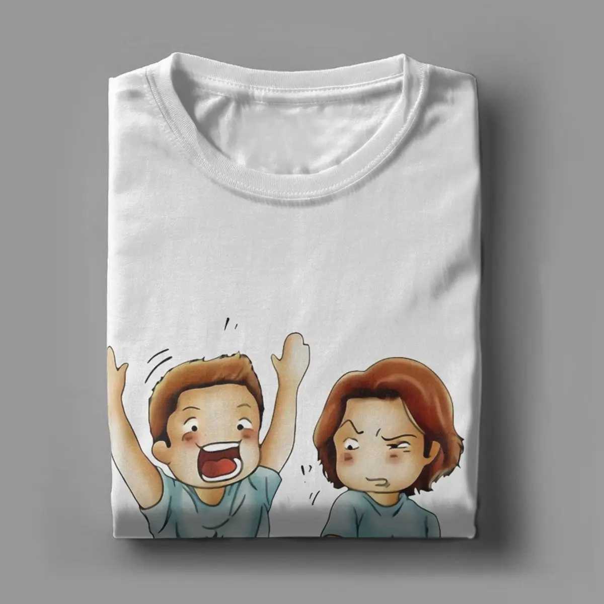 Funny Pudding Dean Supernatural T-Shirt Men Round Neck Cotton T Shirts Short Slve T Shirt Gift Idea Clothing X250213