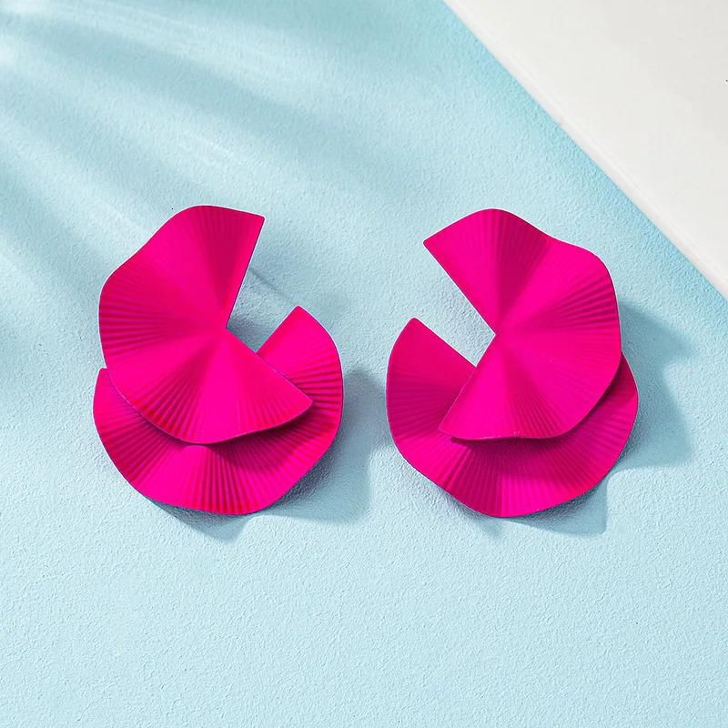 European American Stylish Twisted Tone Minimalist n Earrings For Woman Vintage Versatile Fashion Jewelry Wearing Festivals 250210