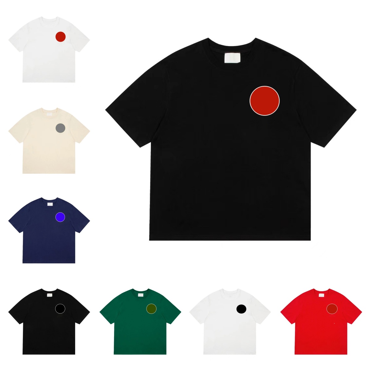 designer T-shirt paris polo Men Women Love letter T-shirt fashion embroidery couple short sleeve high street loose round neck tee red heart tops