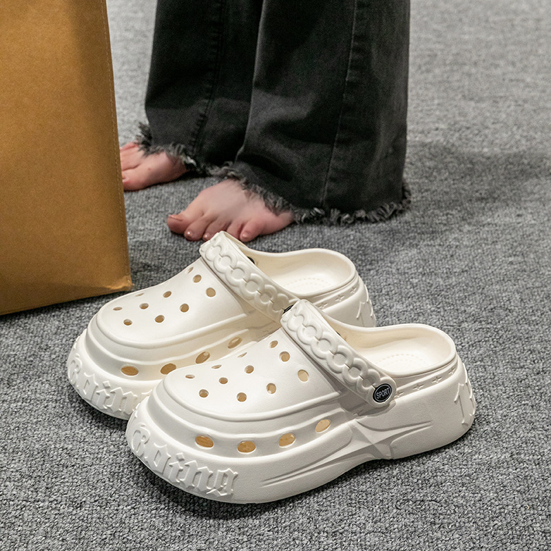 2025 new hot free shipping designer slippers for womens Thick soled EVA slippers khaki black white Summer new soft slippers