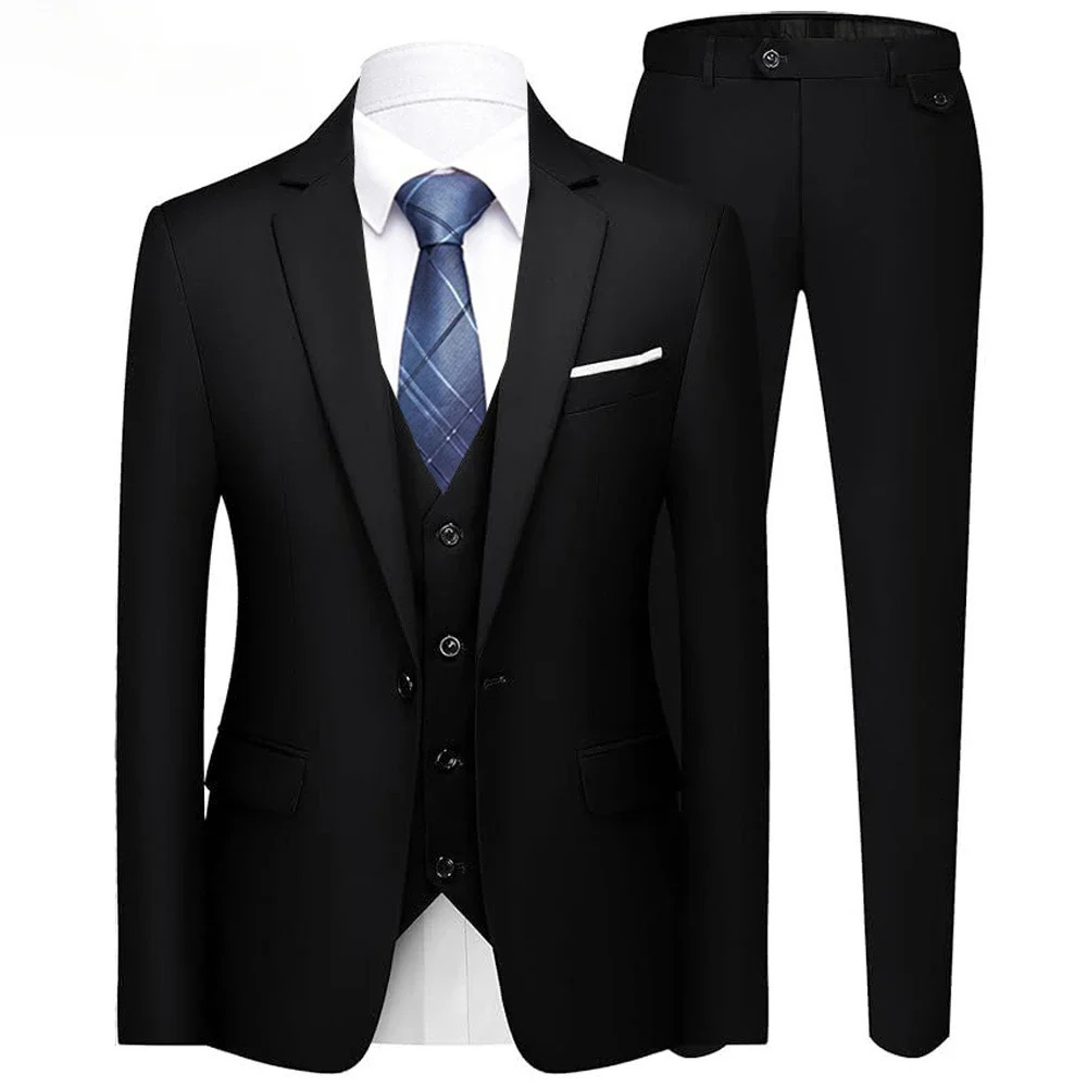 High Quality Wedding Suits For Men Elegant Blazers 2 Set 3 Pieces Business Formal Jackets Vest Pants Full Coats 250210
