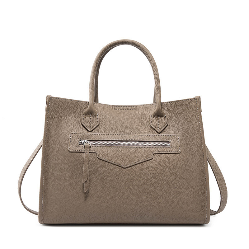 Bag Large Tote Large Capacity Leather Handbag, Niche Design, High-End Feel, Commuting Computer, Document Bag, Women's Bag