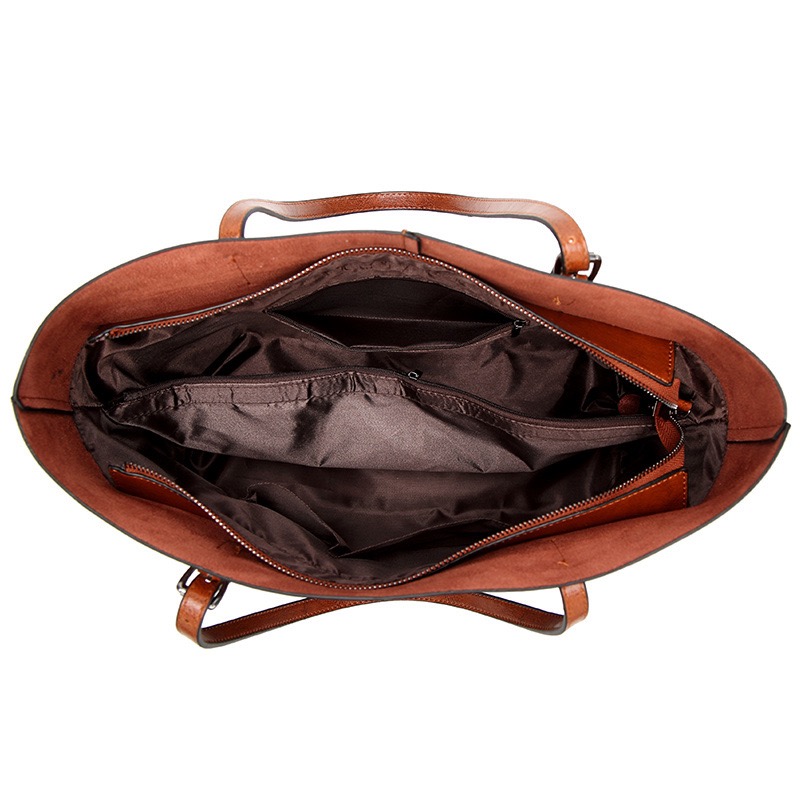 Business For Office Waterproof Leather Briefcase Women Big Handbags er Fashion Tote Bag 240904