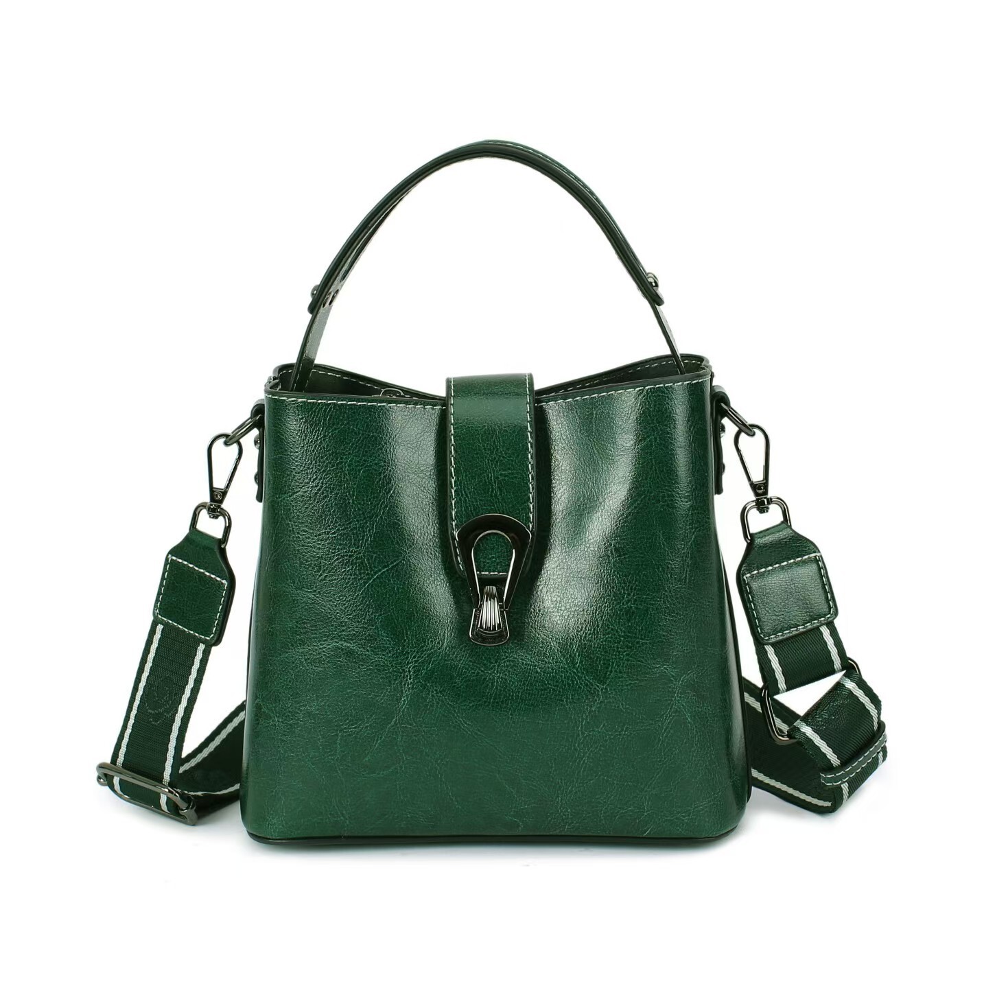 Bag Bag Summer 2024 New Bucket Bag, Genuine Leather Single Shoulder Crossbody Bag Women, Versatile Handbag For Women