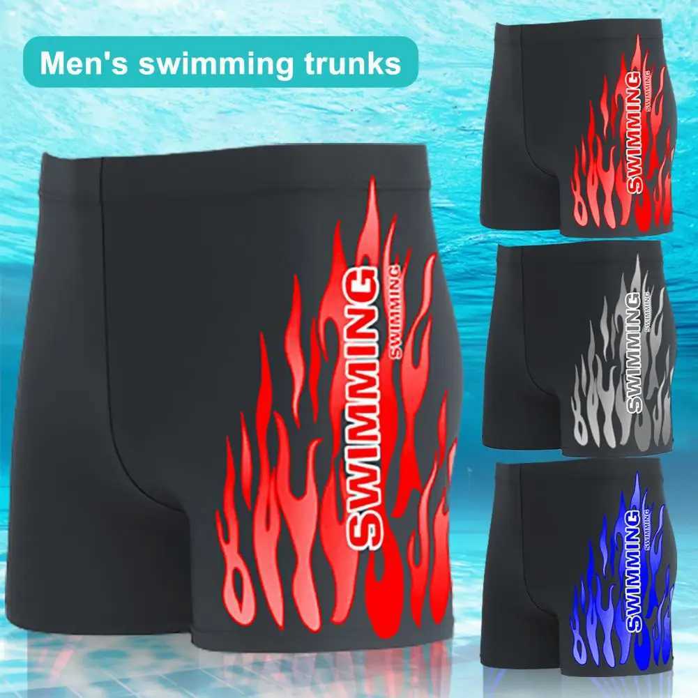Mens Breathable Male Printing Bathing Suit Shorts Design Plus Size Swimming Trunks Beachwear Z260313