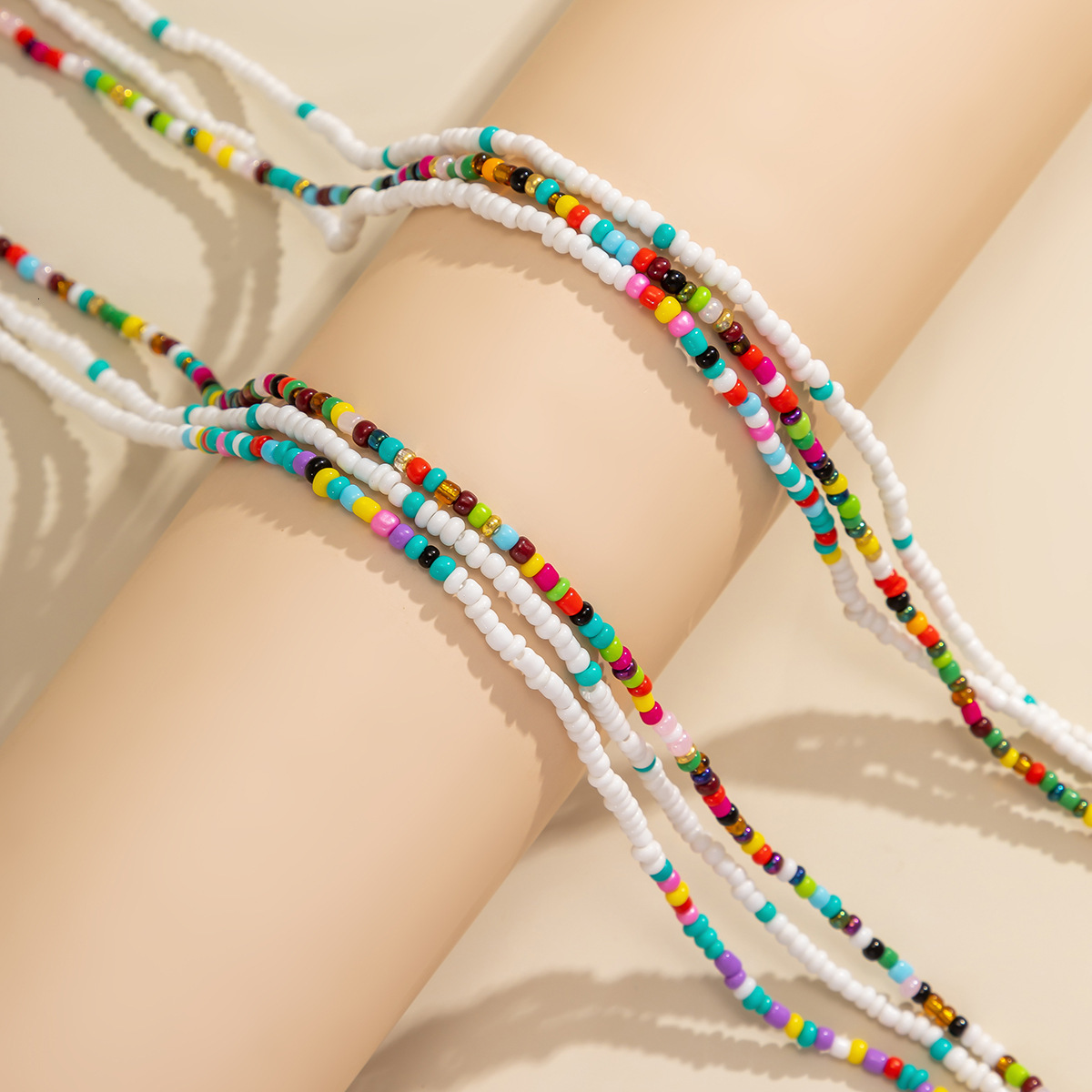 fashion Woman Jewelry vacation elastic set body Bohemian minimalist beach beaded designer waist chain