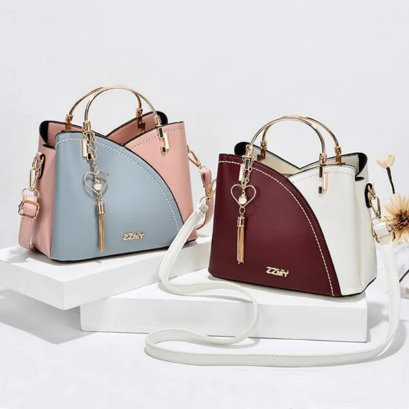 2024 Handbags For Women Trend Highend Sense of All Match Color Large Capacity One-shoulder Messenger PU Leather Handbag 250207