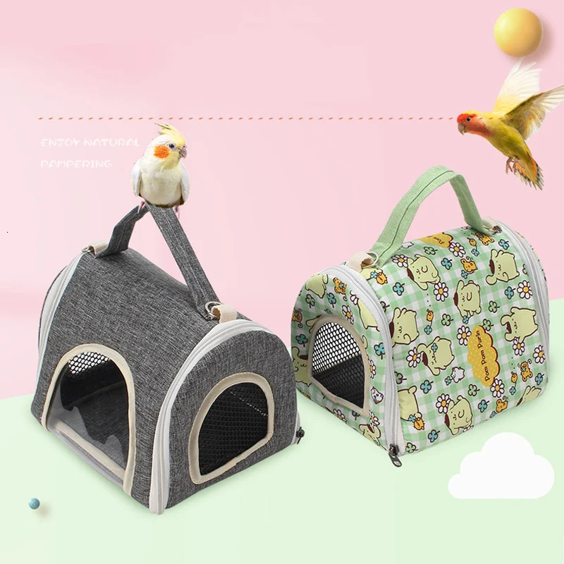 Pet Hamster Travel Bag Chinchilla Guinea Pig Bunny Breathable Cage Warm Soft Travel Walking Small Animal 250206