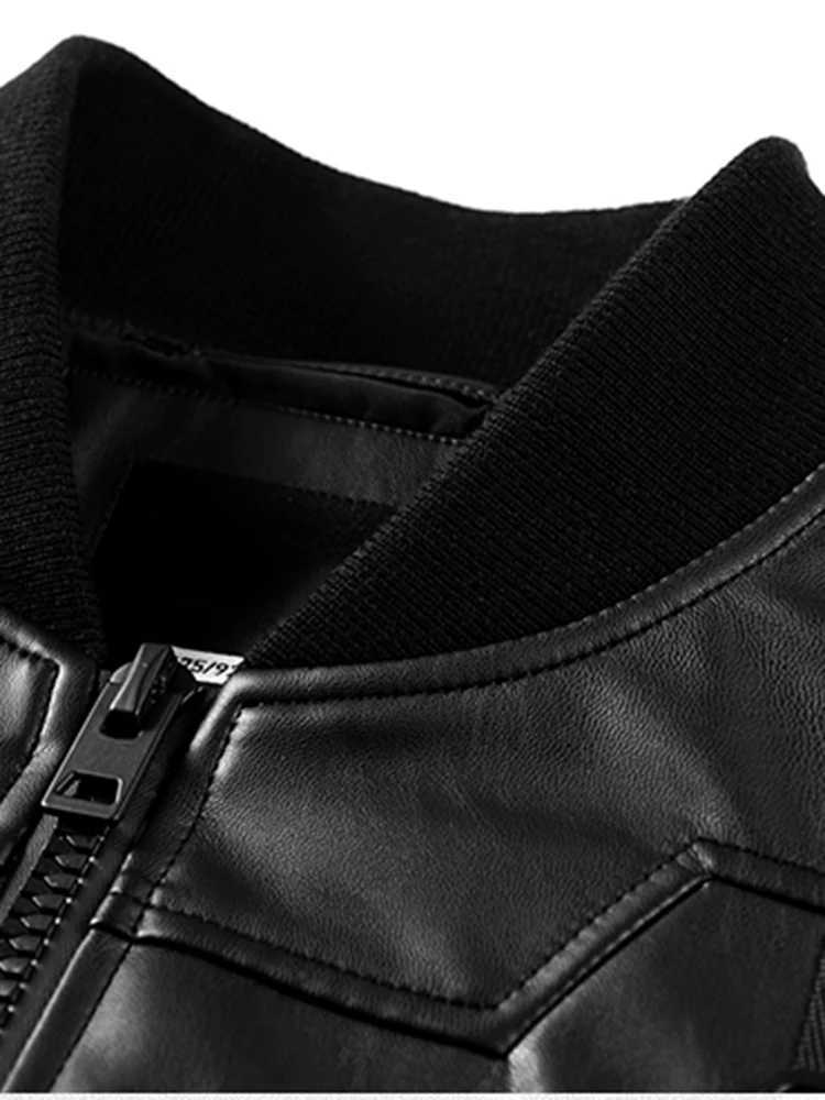 Mauroicardi Spring Autumn Oversized Cool Pu Leather Bomber Techwear Jacket Men with Many Pockets Luxury Designer Clothes 2023 X250213