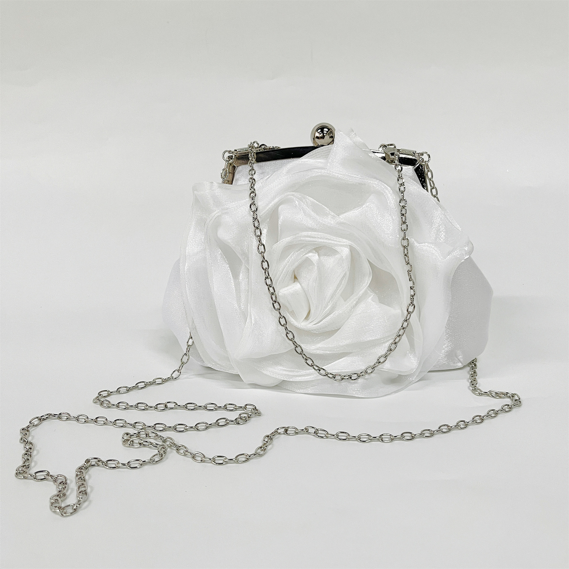2025 Silk Banquet Handheld Colored Ding Women's Bag, Dress Solid Color New Style