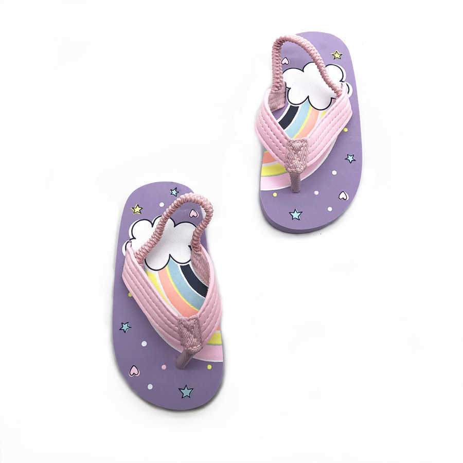 Sandals Summer New Childrens Slippers Miter Slippers for Boys and Girls Childrens Shoes Beach Shoes Baby Shoes Clip Feet Slippers Sandals H250212