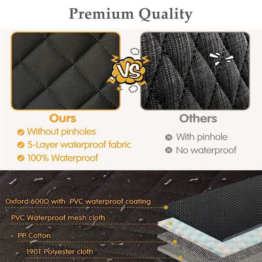Dog Car Seat Covers For Tesla Model 3 Model Y 20-24 Dog Seat Cover Waterproof Scratchproof Hammock Durable Nonslip Pet Seat Cover with Mesh Window H25