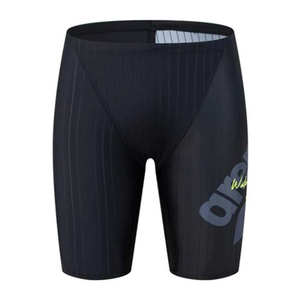 Mens Swim Jammers Swimsuit Swimming Trunks Athletic Training Swimwear Print Lycra Beach Tights Shorts Sports Surf Pants X Z260314
