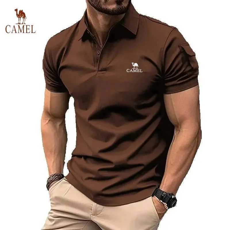 Mens high-quality embroidered short sleeved polo shirt for summer fashion casual breathable and cool top X250213
