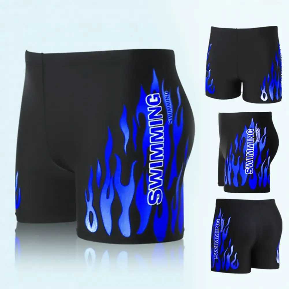 Mens Breathable Male Printing Bathing Suit Shorts Design Plus Size Swimming Trunks Beachwear Z260313