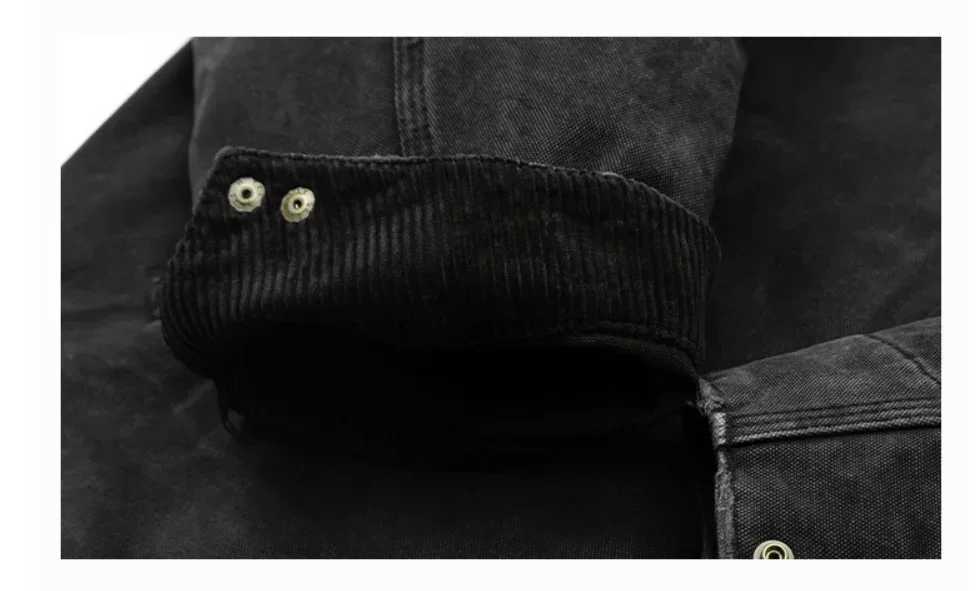 Maillard style men and women can wear jackets retro trend high-quality cotton loose spring and fall clothing Detroit cargo wear X250213