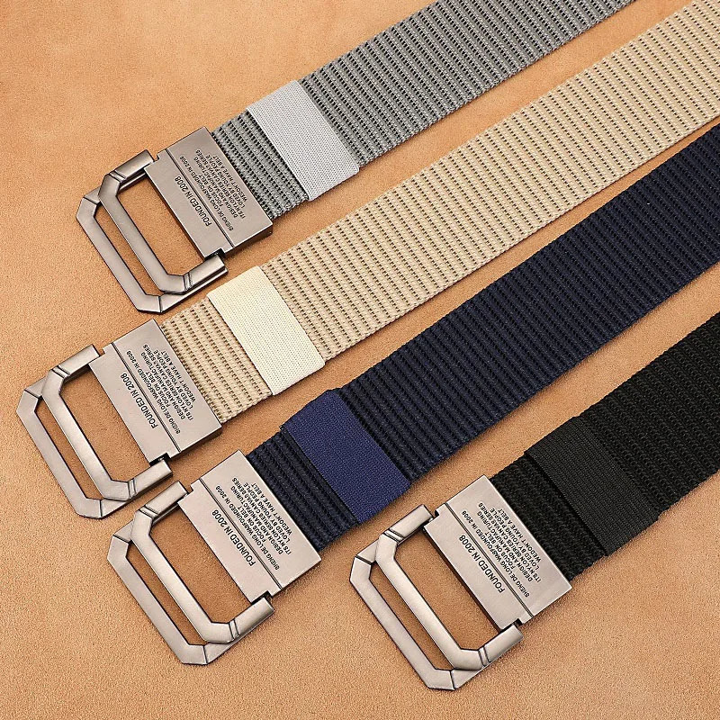 Men Belt Fashion Jeans for Military Sports Strap Nylon Webbing Fabric Tactical Army Canvas Casual 250114