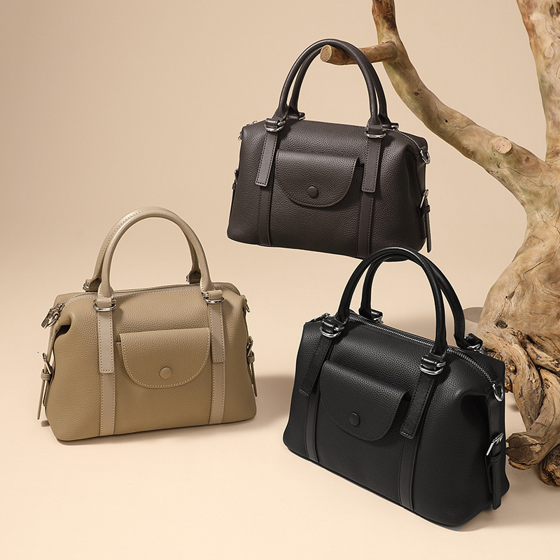Bag Handbag New Women's Leather Handbag Versatile Fashion Shoulder Crossbody Commuting Bag