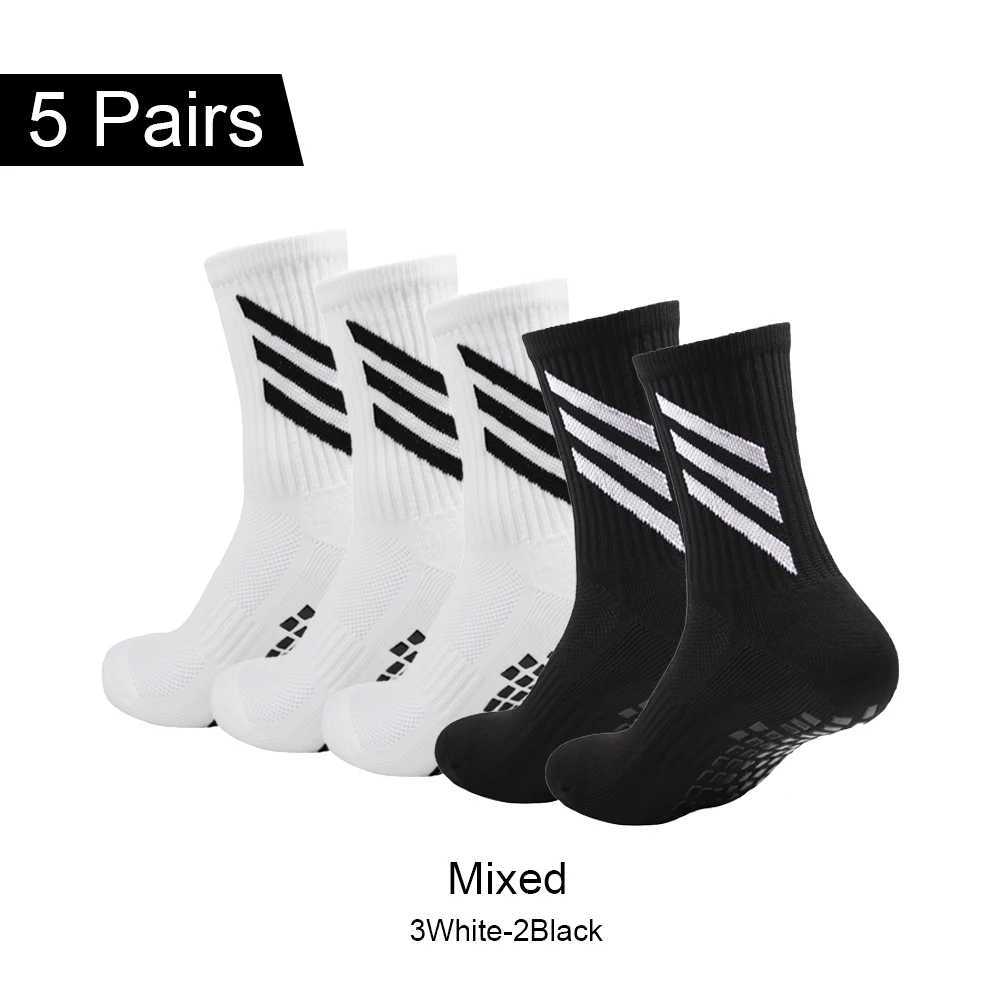 1/3/5 Pairs Outdoor Sports Socks Training Football Socks Dispensing Non-slip Ski Socks Tennis Socks Climbing Socks RockXJ250213