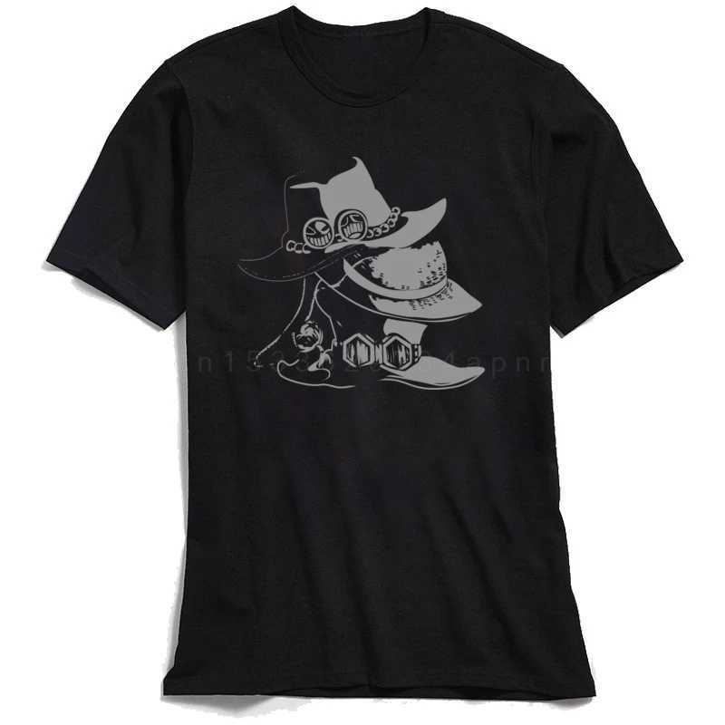 Brother Hats Man Tshirt One Piece Ace Print T Shirt Cowboy 80s T-shirts Summer Fall T Shirt Men High Quty 100% Cotton Tops X250213