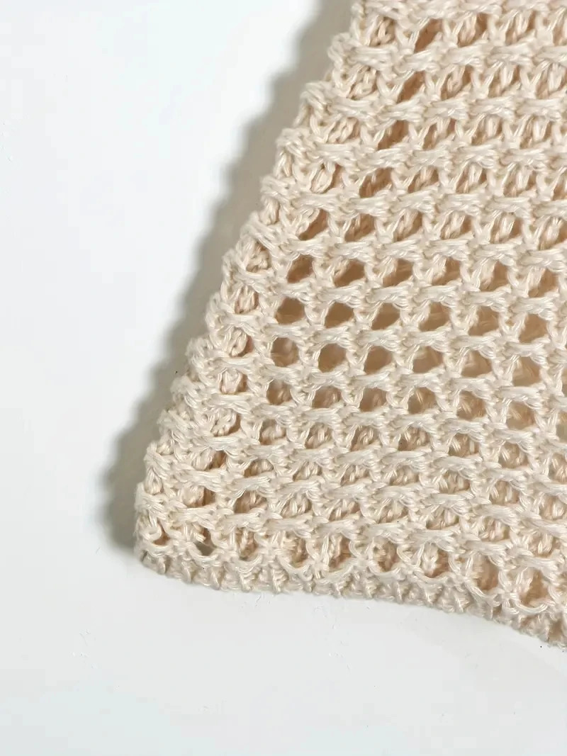 Womens Crochet Knit Hollow Out Crop Top Long Sleeve Shrug Sweater Mesh Cover Ups Cardigan Streetwear Pullover Women Clothes Y2k 250210