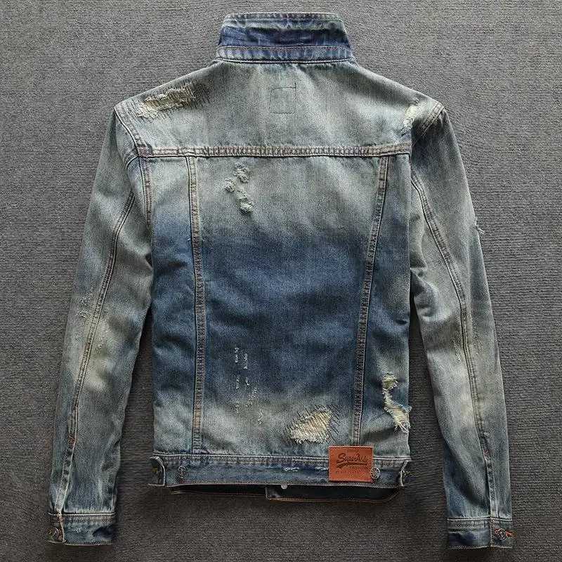 Autumn Trendy Denim Jackets Man High Quality Vintage On Board Cowboy Coat for Men Korea Washed Designer New In Branded Outwear X250213