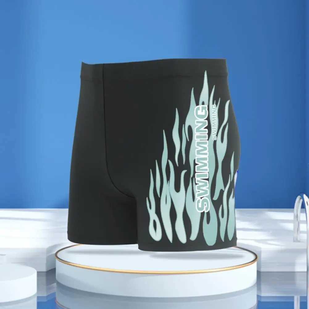 Mens Breathable Male Printing Bathing Suit Shorts Design Plus Size Swimming Trunks Beachwear Z260313