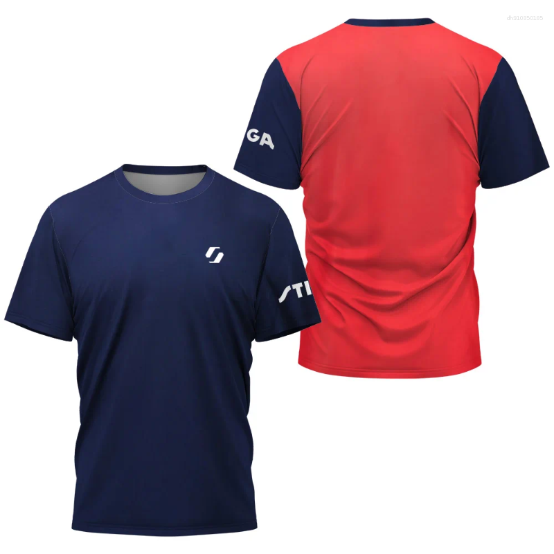 Mens T Shirts Summer Sports T-shirt Table Tennis Quick Drying Breathable Club Training Badminton