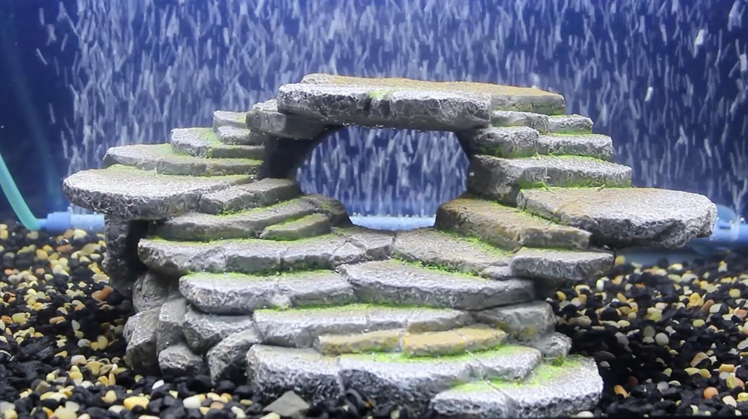 Decorative Penn-Plax Reptology Ledge and Cave Hideout - Ideal for Aquariums and Terrariums