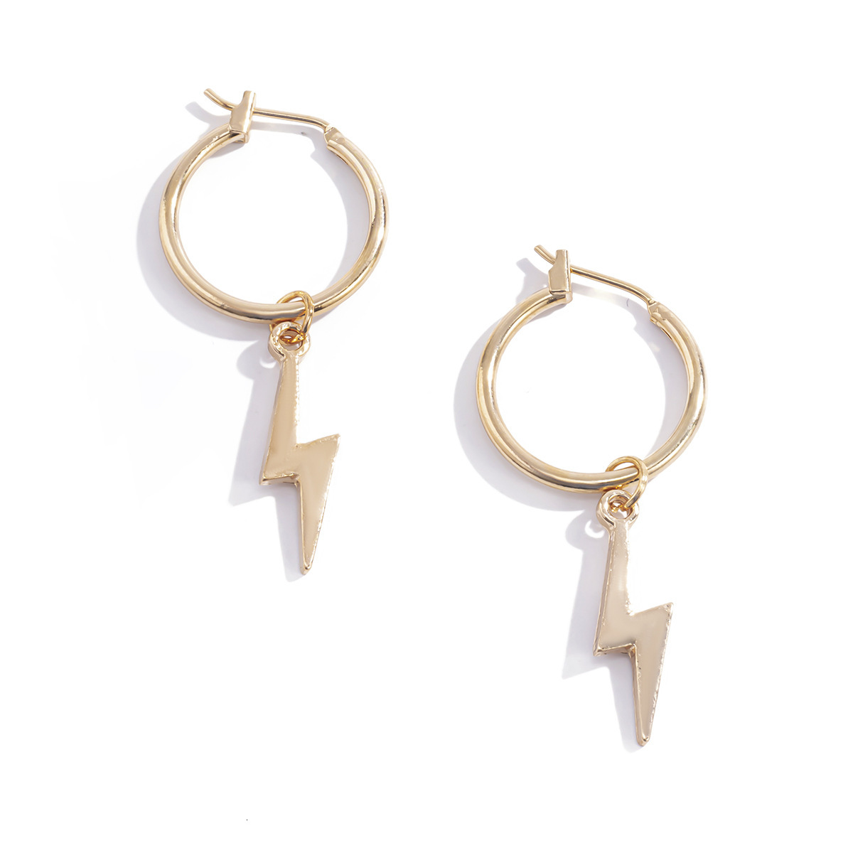 designer Minimalist Lighing Fashion Creative Personality, Trendy Cool, Versatile Alloy Earrings, Woman Jewelry